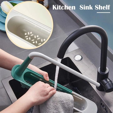 Kitchen Telescopic Sink Shelf Organizer